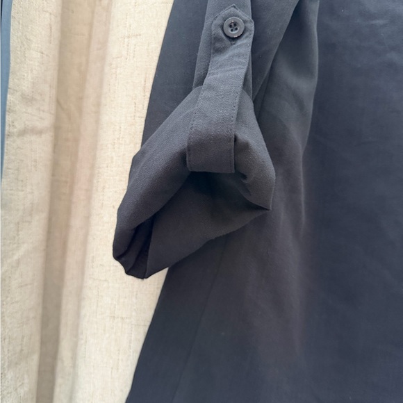 Black Beaded Women's Button up shirt - Picture 6 of 6